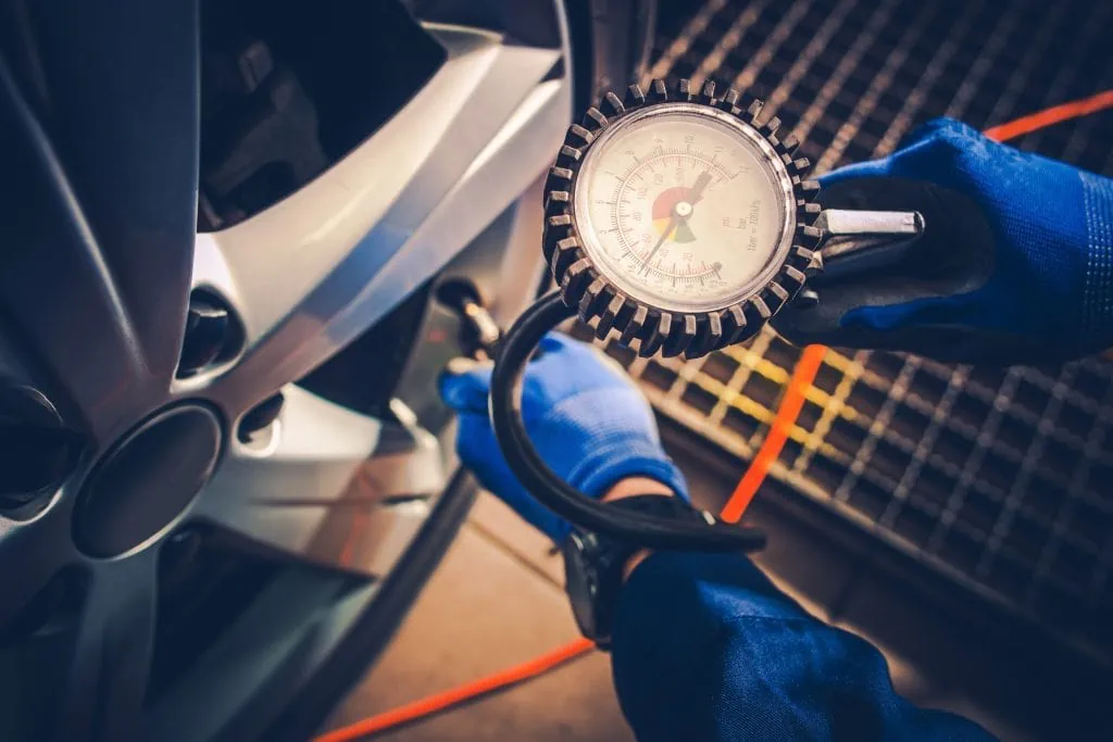 tire pressure car service check